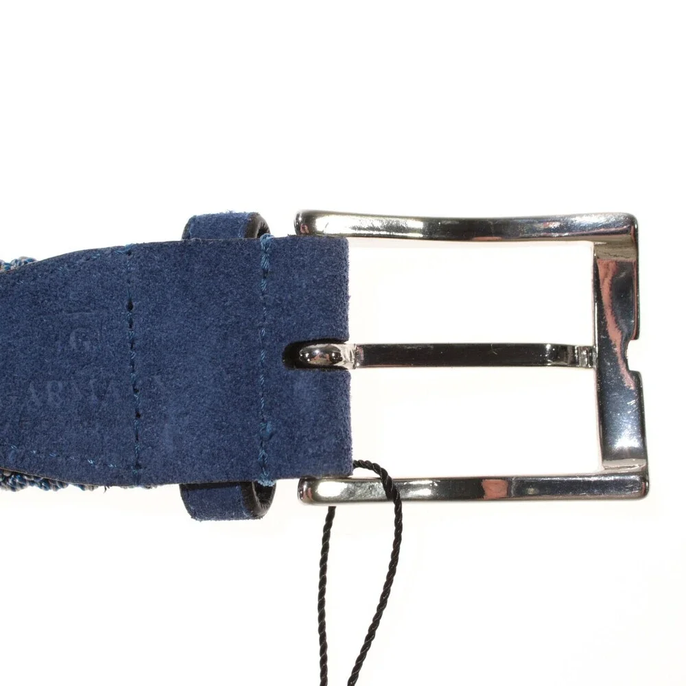 Garmany NWT Braided / Woven Belt Size 100 (US 38) in Blue Suede